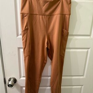 American Eagle Outfitters Rust Color Pocket Leggings Size Large